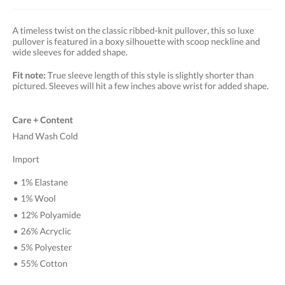 NWT Free People Oversized Cropped Sweater - Picture 10 of 16